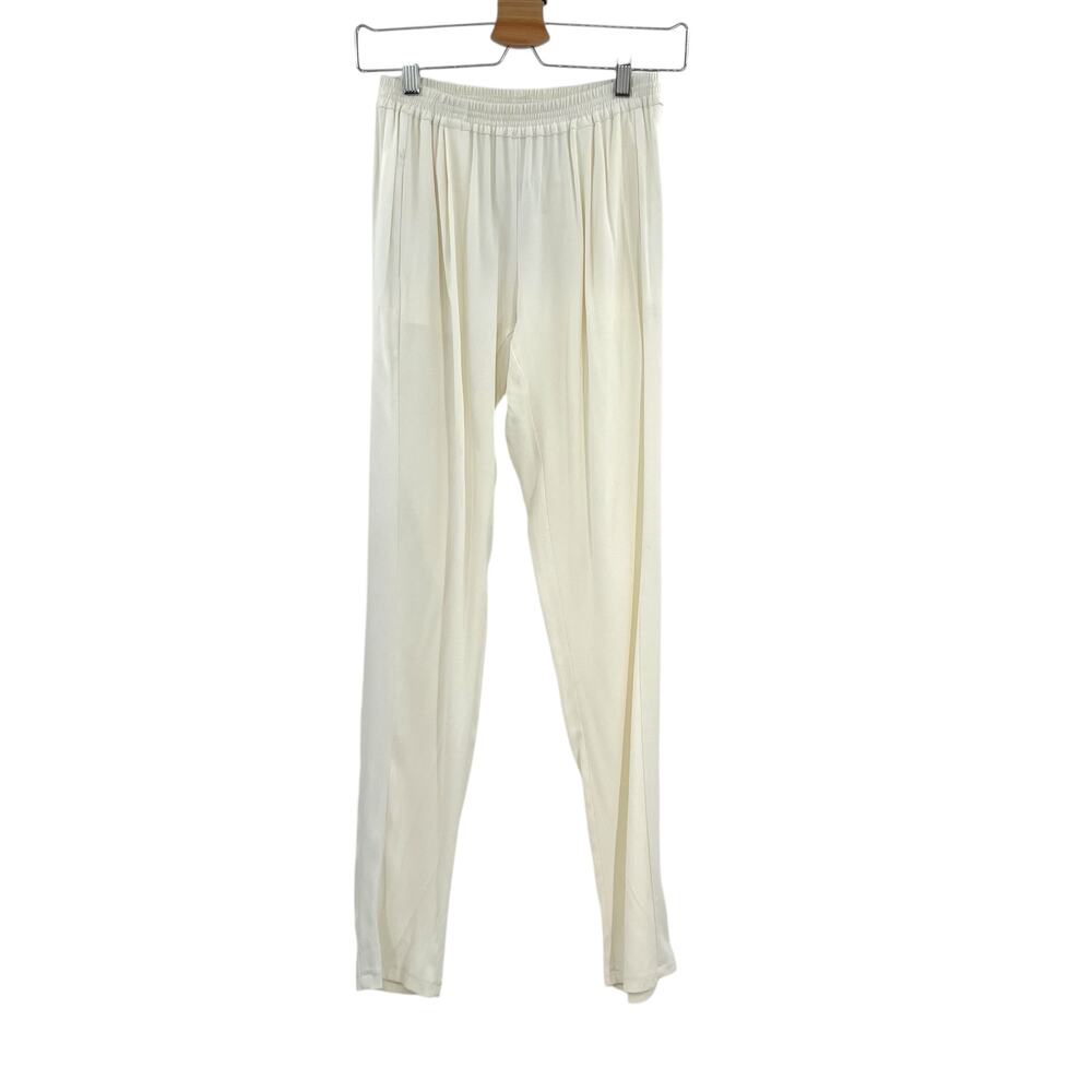 Alexis Blaze Track Pants Pull-On Viscose Stretch Ivory‎ White Size XS
